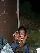 Nasty mature babe baring it all on photo