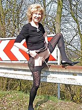 Mature gilfs revealing their titties