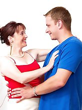 This naughty housewife loves to play with her toy boy