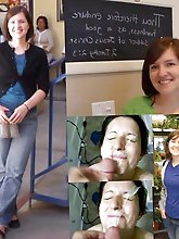 Lascivious older chick is taking off her clothes for a photoshoot