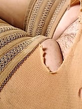 Shapely older milf is playing with her toy