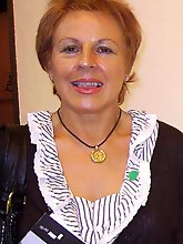 Shameless older mistresses are posing naked on the street